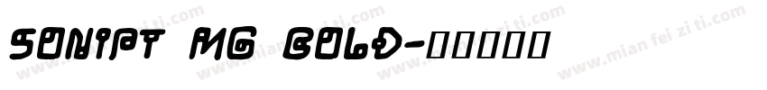 Sonipt Mg Bold字体转换